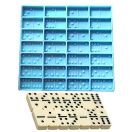 Shiny Dominoes Silicone Epoxy Resin Mould cake Mould fondant Moulds cake decorating tools chocolate fondant tools soap Mould DIY 2010338w