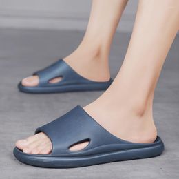 Slippers Summer Soft Flip Flops Women Men Home Indoor Non-slip Bathroom Slides Lightweight Sandals Family El Flat Shoes