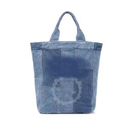 Minority Gani Smile Face Printed Cowboy Tote Bag Women's Summer Large Bag One Shoulder Portable Large Capacity Bag 230915