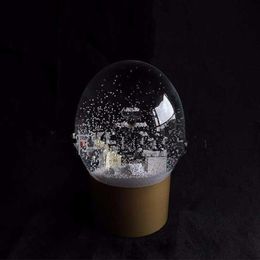 Golden Snow Globe With Perfume Bottle Inside 2016 Snow Crystal Ball for Special Birthday Novelty Christmas254m