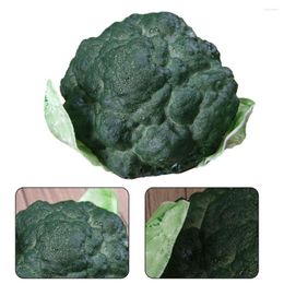 Decorative Flowers Artificial Vegetable Bunch Green Broccoli Simulate Fake Desktop Pography Prop Decor