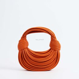 Small 2023 Double Knot Classic Bags Knot Lady Purse Botteega Designer Bag Women's New Handbag Pure Hand Knitted Leather Mesh 58jj