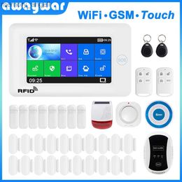 Alarm systems Awaywar Alarm System supports WiFi and GSM for Smart home Security Burglar compatible with Tuya IP Camrea YQ230927