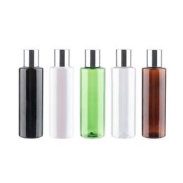 150ml Cosmetic Bottles With Silver Screw Lid Plastic DIY Bottle PET Skin Care Tools Shampoo Containers 25pcs lot With 5 Colors221H