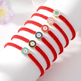 Evil Eye Lucky Red Rope Bracelets Women Men Turkey Blue Eye Braided Chains Bangle Wrist Jewelry