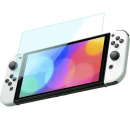 Premium Clear Tempered Glass Screen Protector For Nintendo Switch LITE OLED Toughened Protective Film with retail package ZZ