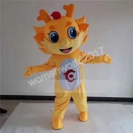 Zodiac Dragon Performance Mascot Costume High Quality Cartoon Character Outfits Suit Unisex Adults Outfit Birthday Christmas Carnival Fancy Dress