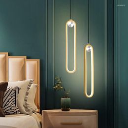 Pendant Lamps Modern Led Chandelier Living Room Bedroom Ring Remote Control Design Simple Home Decoration Lighting