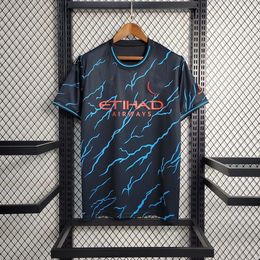 Hot sale 2023/2024 Man-- City Third Away Football Shirt 1:1 Thai Quality soccer jersey S--XXL men and kids