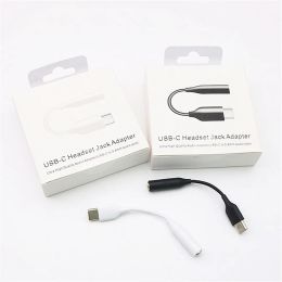 OEM TypeC to Earphone Cable Adapters USBC Male AUX audio female Jack for Samsung S20 Note 10 20 plus ZZ