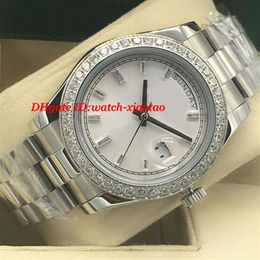 Luxury Watches 4 Style Diamond Bezel Mens 18k White Gold Diamond Dial 41mm Automatic Fashion Men's Watch Wristwatch271J