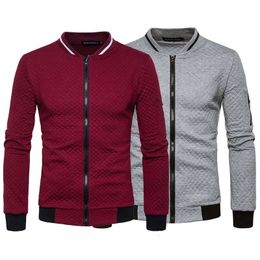 Mens Jackets Men Fashion Sports Zipper Casual Long Sleeve Slim Jacket 230927