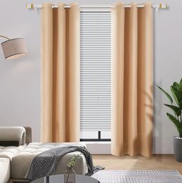 Curtain YanYangTian Blackout Home Decor Window Livingroom Shading Curtains for bedroom Simple Solid Thicker Floor 230927