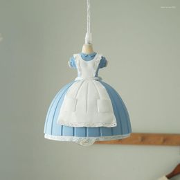 Pendant Lamps Nordic Maid Creative Children's Room Chandelier Girl Lamp Bedroom Doll Princess Skirt Cartoon