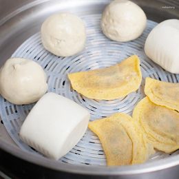 Double Boilers White Round Rice Steamer Mat Paper Silicone Thickened Non Stick Pads Buns Baking Pastry Dim Sum Mesh Cooking Accessories