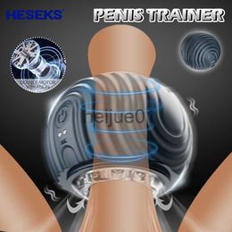 Masturbators HESEKS Automatic Male Masturbation Vibration Vagina Sex Machine Blowjob Sex Toys 18 for Men Masturbator Man Vibration x0926