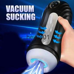 Masturbators Male Masturbation Cup Automatic Sucking Real Oral Vagina Vacuum Suction Vibrator Masturbator Adult Sex Toys For Men Blowjob x0926