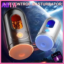 Masturbators Automatic Male Masturbator Cup APP Remote Control Men Telescopic Rotation Vibrator Pocket Pussy Sucking Vagina Adult Sex Toys x0926
