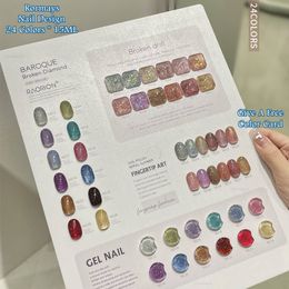 Rormays Autumn Winter Star Shining 24 Color Polished Cat's Eye gel Magnetic Durable Varnish gel UV LED Immersion Luminous Diamond Nail Factory Wholesale