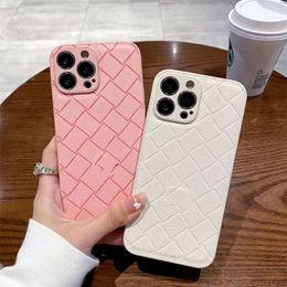 Designer Luxury Plaid Leather Silicone Premium iPhone 15 14 13 12 11 Pro max 14plus 7 8 plus X XR XS xsmax Hardshell leather case