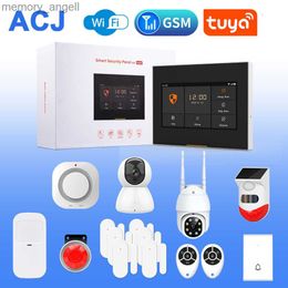 Alarm systems WIFI GSM Tuya Wireless Burglar Alarm System for Smart Home Camera PIR Motion Sensor Door Sensor Security Alarm Kit APP Control YQ230927