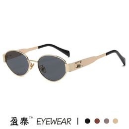 Designer sunglasses for Womens Triumphal Arch Red Street Shooting Glasses Oval Lisa Same Cat Eye Sunglasses