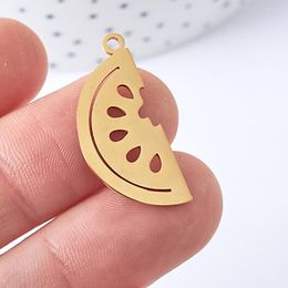 Charms Stainless Steel Semicircle Connectors Half Round With 1 Holes Pendant Earring Findings Supplies Disc For Stamping Making