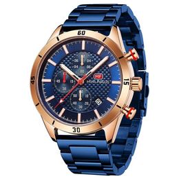 Men's Watches Quartz Watch Men Waterproof Wristwatch Clock Man Blue Hour Waches Whatch Relogio 2021 Wristwatches258O