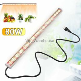Grow Lights Full Spectrum Led Grow Light 80W Tube LED Phyto Lamps Growing LED Lamp Bar Indoor Hydroponics Plants Growth Lighting for Flower YQ230927