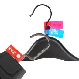 Clothes Hanger Snap Clip Vinyl Sale Label Fashion Store Hook Discount Price Tag Flexible Plastic Flag Shoe Bag New Arrival Sign