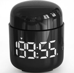Kitchen Timers Digital Kitchen Timer LED Knob Timer Electronic Manual Countdown Timer Home Cooking Shower Study Fitness Stopwatch Timer 230926