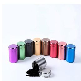 Metal Aluminum Sealed Mini Can Portable Small Travel Sealed Caddy Airtight Smell Proof Container Stash Jar1237V