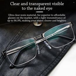 Sunglasses Stainless Steel Men Business Reading Glasses For Reader Women Unisex Presbyopia Optical Eyeglasses 1.0 1.5 2.0 2.5 3.0 3.5 4.0