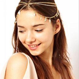 Fashion Gold Leaf Jewelry Bridal Headbands For Bride Bridal Wedding Hair Headpieces Wedding Headpieces Accessories for Women