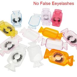 Candy Design Whole False Eyelash Packaging Box Bulk Custom Logo Candy Shape Empty Acrylic Lash Package Case353Y