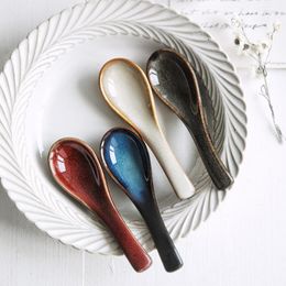 Spoons Japanese Tableware Kiln Rice Spoon Soup Porridge Household Creative Restaurant