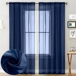 Curtain Tulle Curtains Mesh Sheer Shutter Screening Yarn Voile Room Door Valance Drape For Living Bedroom Kitchen Window 230927