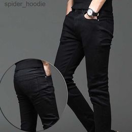 Men's Jeans Summer men's jeans spring and autumn pants men's black trendy casual stretch casual trendy small leg pants long L230927
