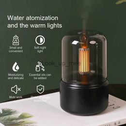 Humidifiers Haijieer Portable Mini Aroma Diffuser USB Air Humidifier Essential Oil Night Light Cold Mist Maker Sprayer for Home Gift YQ230927