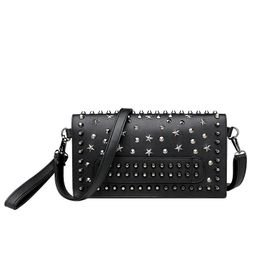 Luxury Handbags Women Bags Designer Rivet Shoulder Bag Punk Evening Clutch Bags Classic Leather Female Hand Bag