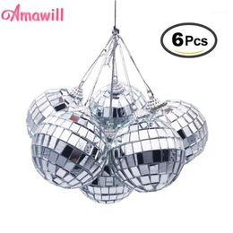 Christmas Decorations Amawill 6pcs Ball Ornaments 3cm 5cm Mini Disco Mirror Tree Decoration Xmas Party Favour And Gift 8D1215S