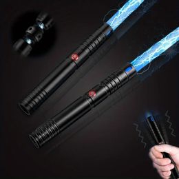 2pcs Lightsaber Metal Sword RGB 7 Colors 3 Sound Modes Duel Lightsaber Cosplay Toy Easter Costume Birthday Christmas Gift Type-C Rechargeable 15 Colors Dimmable