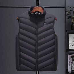 Men Autumn And Winter high quality Heated Vest Zones Electric Heated Jackets Men Graphene Heat Coat USB Heating Padded Jacket
