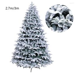 Christmas Decorations Artificial Snow Flocking Tree PE PVC High Grade Encryption Home Festival Party Decor 2.7m 3M