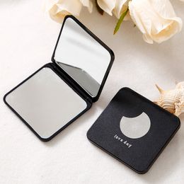 Compact Mirrors Foldable Makeup Mirror Mini Square Vanity Portable Hand Double sided Pocket Cosmetic l230926