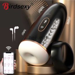 Masturbators APP Control Sexy Toys Masturbator for Men Penis Vibrators Vaginal Automatic Masturbation Cup Sex Machines Adult Good for Men x0926