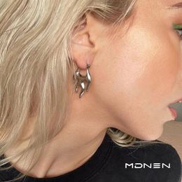 Backs Earrings 2023 Niche Design Flame Premium Unique Stud Cold Air For Women Jewelry Gifts