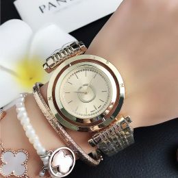 2023 Hot Fashion Brand Women Girl crystal Can rotate dial style steel metal band Quartz wrist Watch Free Shipping Wholesale orologi