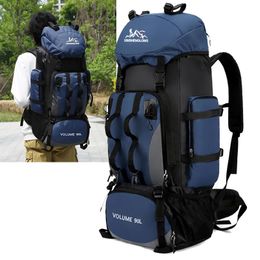 Backpack 90L Camping Shoulder Bag Hiking Trekking Bag Backpack Large Capacity Travel Outdoor Sports Bags Men Molle Bag Belt Luggage Sport 230927