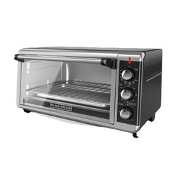 BLACK+DECKER 8 Slice Extra-Wide Stainless Steel Countertop Toaster Oven, TO3250XSB